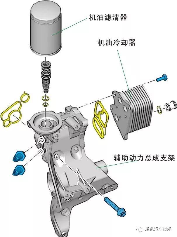 图7-ea888发动机机油滤清器装配图