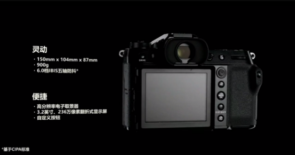 富士推出gfx100s102mp中画幅相机