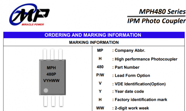 IPM接口高速光耦合器MPH480