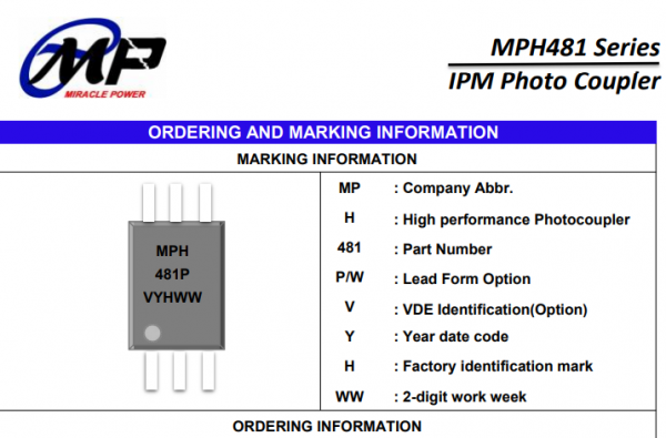 IPM隔离接口高速光耦合器MPH481