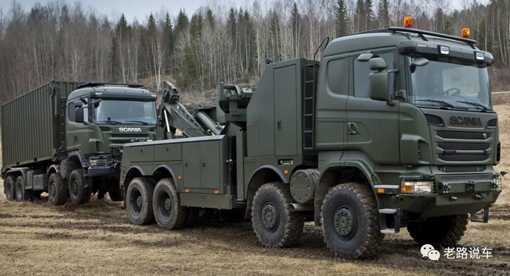 730马力的斯堪尼亚r7308x8重型军用卡车尽显霸气风范